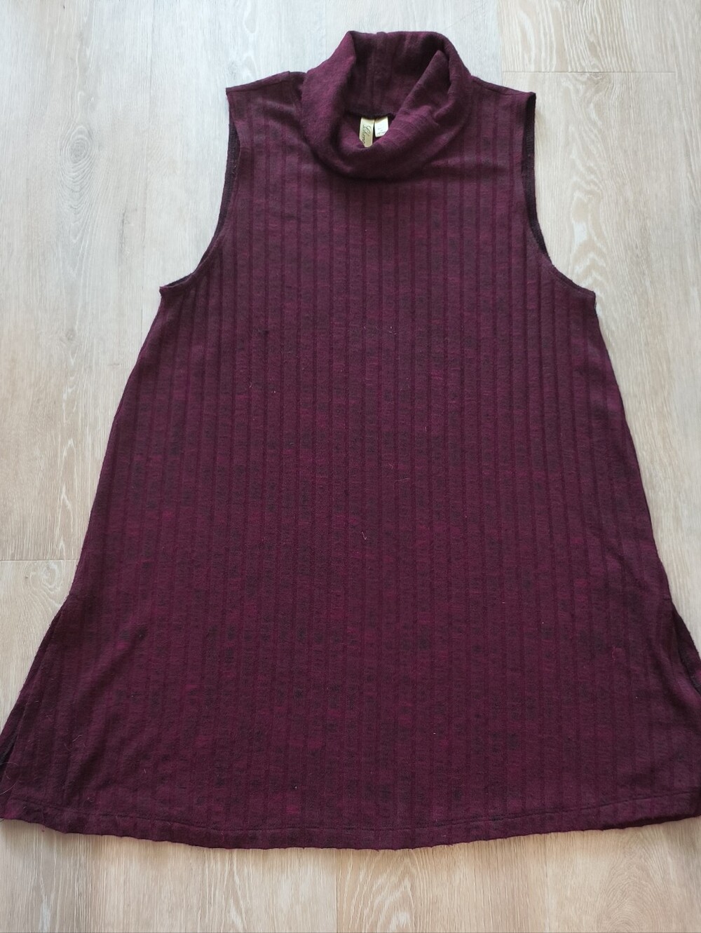 Chenault Sleeveless Ribbed Turtleneck Tunic